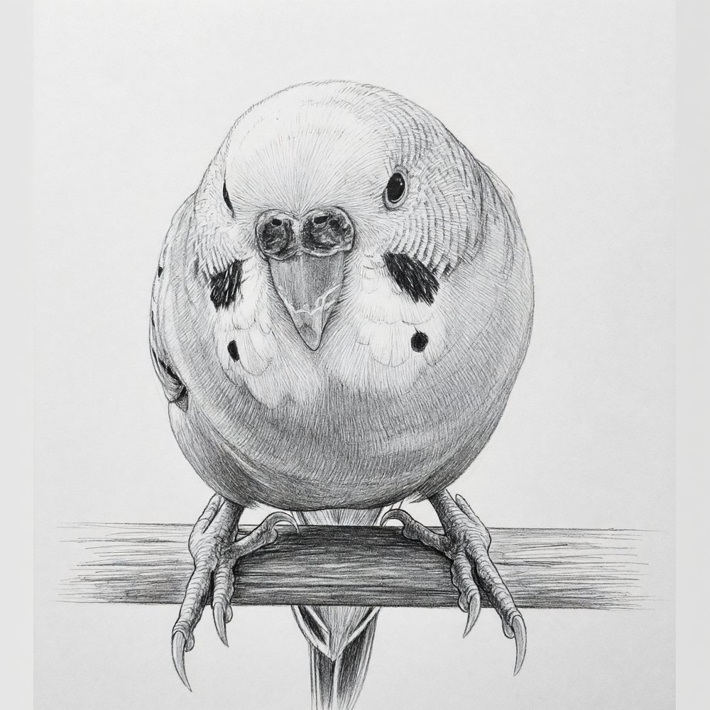 Blue — Pencil Sketch